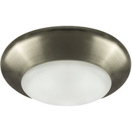 Canarm 4 In. Pewter LED Disc Flush Mount Light Fixture