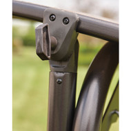 Outdoor Expressions 3-Person 71.71 In. W x 67.57 In. H x 49.64 In. D Gray Patio Swing