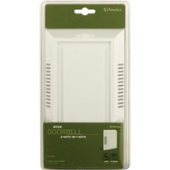 IQ America Wired White Contemporary Door Chime