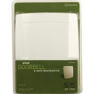IQ America Step-Up Wired Off-White Door Chime