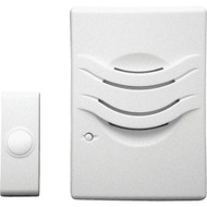 IQ America 2-Tone Plug-In Wireless White Door Chime