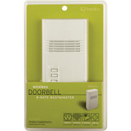 IQ America White Plug-In Wireless Off-White Chime Receiver
