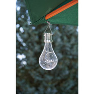 Gerson Everlasting Glow Clear Edison Bulb 5.5 In. H. x 2.75 In. Dia. Solar Light