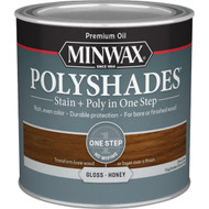 Minwax Polyshades 1/2 Pt. Gloss Stain & Finish Polyurethane In 1-Step  Honey