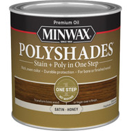 Minwax Polyshades 1/2 Pt. Satin Stain & Finish Polyurethane In 1-Step  Honey