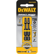 DEWALT FlexTorq 2 In. T20 TORX Power Impact Screwdriver Bit (2-Pack)