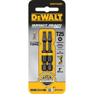 DEWALT FlexTorq 2 In. T25 TORX Power Impact Screwdriver Bit (2-Pack)