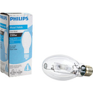 Philips 250W Clear ED28 Mogul Screw Metal Halide High-Intensity Light Bulb
