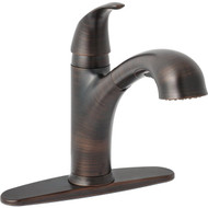 Home Impressions Single Handle Lever Pull-Out Kitchen Faucet  Oil-Rubbed Bronze