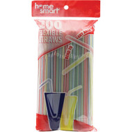 Home Smart Flexible Plastic Straws (200-Count)