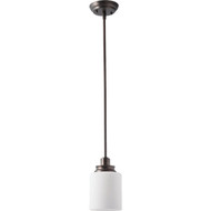 Home Impressions Crawford 1-Bulb Oil Rubbed Bronze Incandescent Pendant Light Fixture