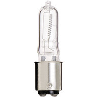 Satco 100W 120V Clear DC Bayonet Base T4 Halogen Special Purpose Light Bulb