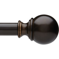 Umbra Bordeaux 28 In. To 48 In. 5/8 In. Single Curtain Rod  Bronze