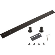 National Hardware Oil Rubbed Bronze Steel Interior Barn Door Hardware Kit
