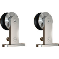 National Stainless Steel Interior Barn Door Top Mount Hanger (2-Pack)