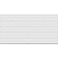 Holmes Bronze Series 16 Ft. W x 8 Ft. H White Steel Garage Door w/EZ-Set Torsion Spring