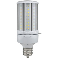 Satco Hi-Pro 45W Clear Corn Cob Mogul Extended Base LED High-Intensity Light Bulb
