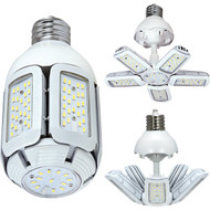 Satco Hi-Pro 75W Clear Corn Cob Mogul Base Adjustable Beam LED High-Intensity Light Bulb