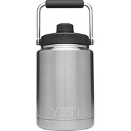 Yeti Rambler 1/2 Gal. Silver Stainless Steel Insulated Tumbler