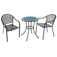 SunJoy 3-Piece Blue Mosaic Bistro Set