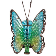 Outdoor Expressions 8 In. W. x 11.25 In. H. x 7 In. D. Butterfly Solar Light