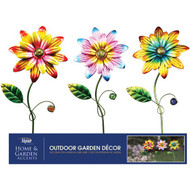 Alpine 15 In. Metal Daisy Garden Stake Lawn Ornament