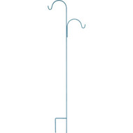 American GardenWorks UrbanGarden 90 In. Calvary Blue Offset Double Hanger Shepherd Hook