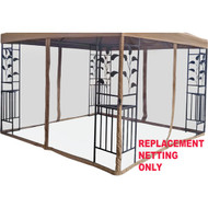 Outdoor Expressions 10 Ft. x 10 Ft. Tan Replacement Gazebo Netting