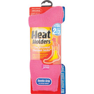 Heat Holders Women's 5 to 9 Pink Thermal Sock