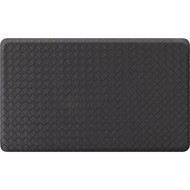 GelPro NewLife 18 In. x 30 In. Black Basketweave Designer Comfort Mat