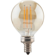 Philips Vintage Edison 40W Equivalent Soft White G16.5 Candelabra Dimmable LED Decorative Light Bulb
