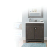 Continental Cabinets Davison Gray 30-1/2 In. W x 35-1/2 In. H x 18-3/4 In. D Vanity with White Cultured Marble Top