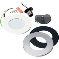 Liteline Trenz ThinLED 4 In. New Construction/Remodel IC Rated 4000K Multi-Trim Recessed Light Kit