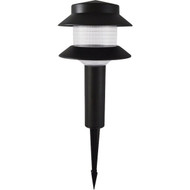 Stonepoint LED Lighting Black Plastic 1-Light Pagoda Path Light