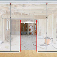 ZipWall 3 In. x 7 Ft. Heavy-Duty Plastic Barrier Zipper (2-Pack)