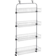 Metaltex 4-Shelf Over-The-Door Storage Rack