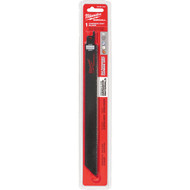 Milwaukee SAWZALL 9 In. Carbide Ceramic  Plaster  Masonry  Brick  Fiberglass Grit Edge Reciprocating Saw Blade