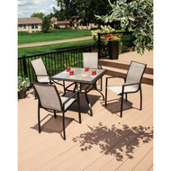 Pacific Casual New Brunswick 5-Piece Sling Dining Set