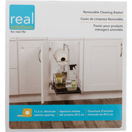Knape & Vogt Real Solutions Slide Out Removable Cleaning Basket Organizer