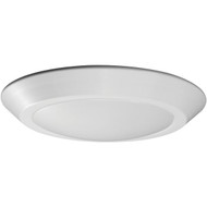 Satco Nuvo 7 In. White 610-Lumen LED Disk Flush Mount Light Fixture