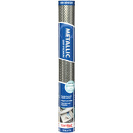 Contact 18 In. x 4 Ft. Silver Metallic Grip Premium Non-Adhesive Shelf Liner