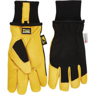 Wells Lamont HydraHyde Men's XL Grain Goatskin Black & Tan Insulated Work Glove