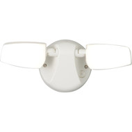 Halo Selectable Color Temperature White Dusk to Dawn LED Twin Head Floodlight Fixture