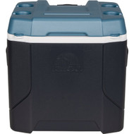 Igloo MaxCold Profile 54 Qt. 2-Wheeled Cooler  Jet Carbon & Ice Blue