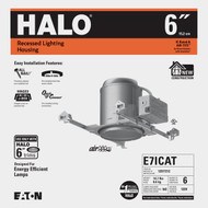 Halo Air-Tite 6 In. New Construction IC/Non-IC Rated Recessed Light Fixture