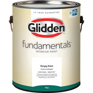 Glidden Fundamentals Interior Paint Flat White Pastel Base 1 Gallon