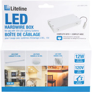 Liteline White Hardwire LED Under Cabinet Light Fixture Box