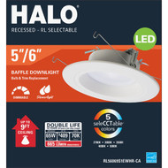 Halo 5/6 In. New Construction/Remodel Color Temperature Changing Retrofit LED Kit  600 Lumens (California Compliant)
