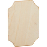 Walnut Hollow 5.25 In. x 7.25 In. French Corner Unfinished Wood Plaque