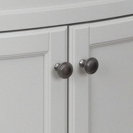 Continental Cabinets Duval Gray 30-1/2 In. W x 34-3/8 In. H x 18-3/4 In. D Vanity with Arctic White Top